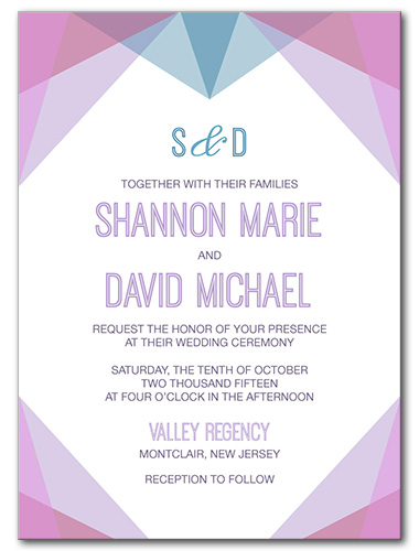 Modern Deco Wedding Invitation