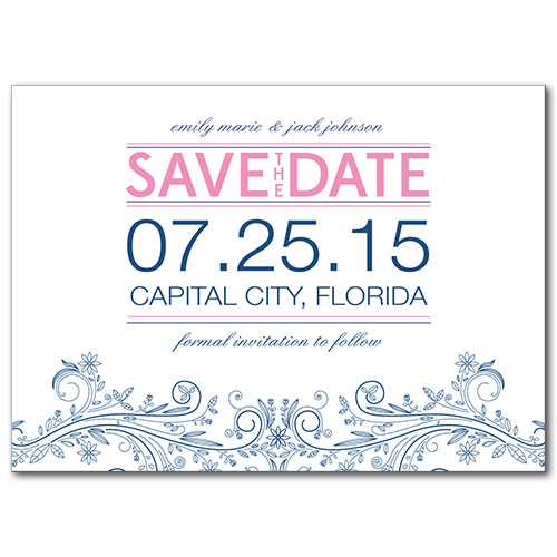 Modern Flourishes Save the Date