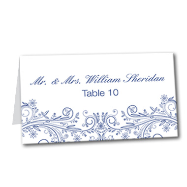 Modern Flourishes Table Card