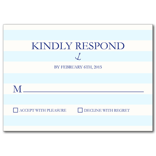 Nautical Stripes Response Card