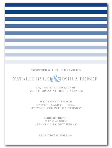 Ocean Sunset Wedding Invitation