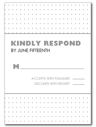 Petite Confetti Response Card