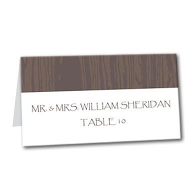 Playful Western Table Card