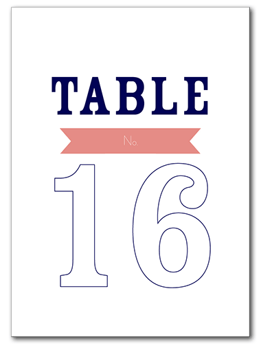 Playful Destiny Table Number 