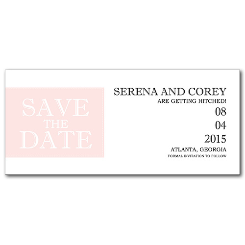 Posh Bliss Save the Date Card
