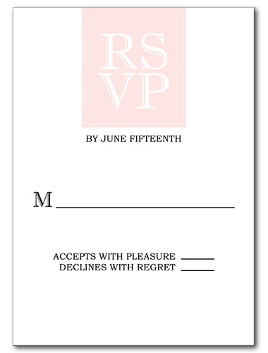 Posh Bliss Response Card