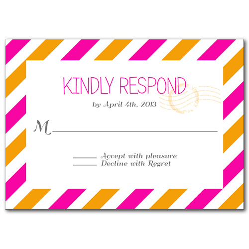 Pretty Postage Response Card