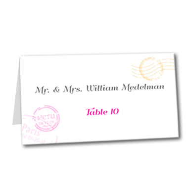 Pretty Postage Table Card