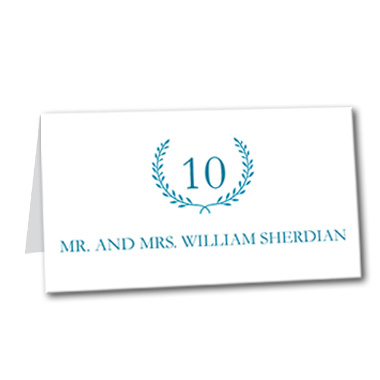 Quiet Monogram Table Card