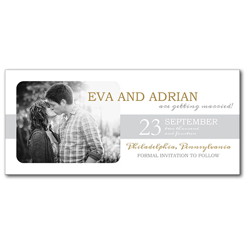 Radiant Sunshine Save the Date Card