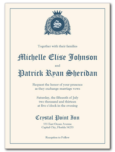 Royal Affair Wedding Invitation