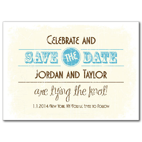 Rustic Fun Save the Date Card