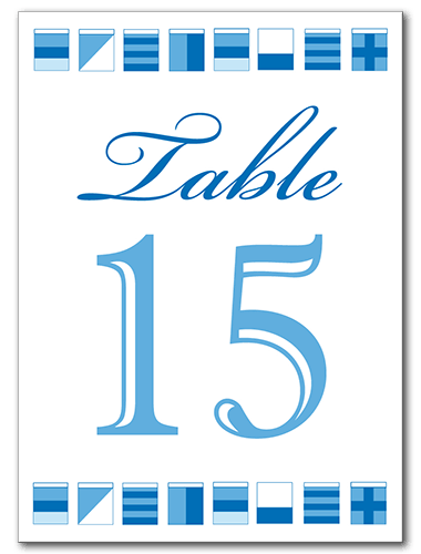 Sailor Savvy Table Number 