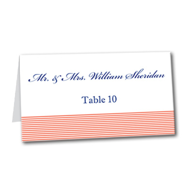 Simplistic Shore Table Card