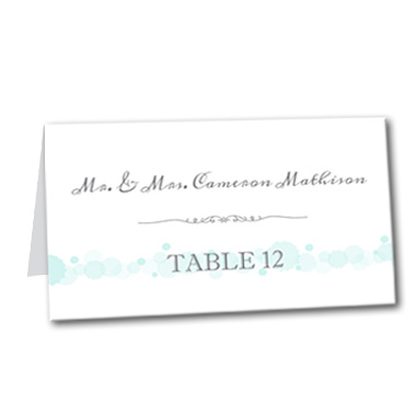 Simply Serene Table Card