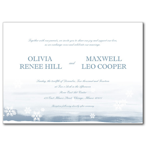 Snow in Love Wedding Invitation