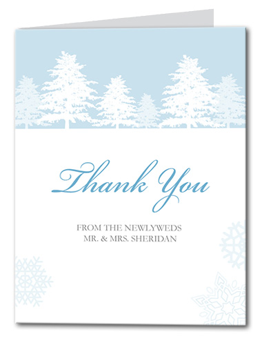 Snow Wonder Thank You Card