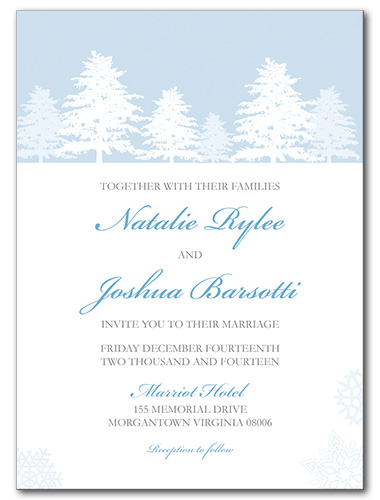 Snow Wonder Wedding Invitation