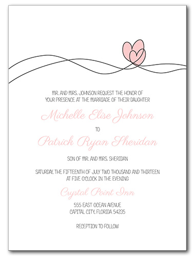 Soaring Hearts Wedding Invitation