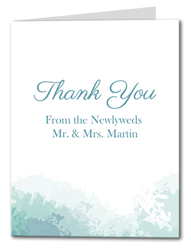 Soft Sea Thank You Card