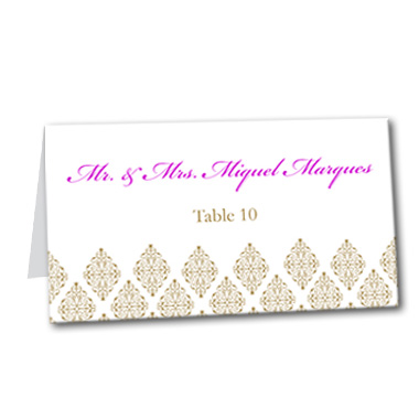 Sparkling Diamond Table Card