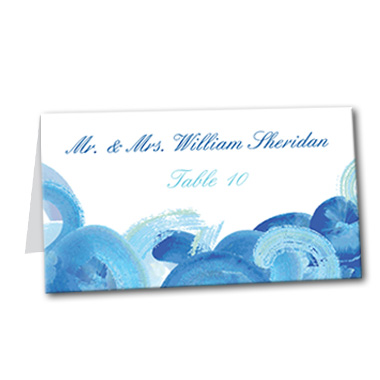 Spiral Ocean Table Card