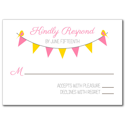 Spring Garland Response Card