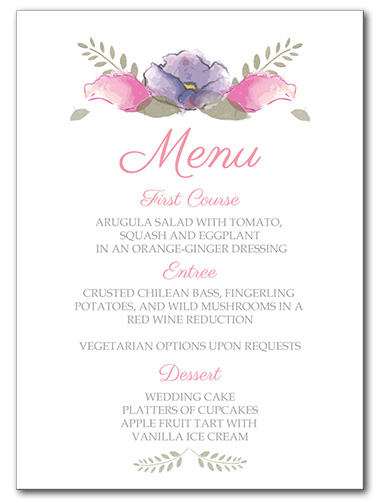 Spring Love Menu