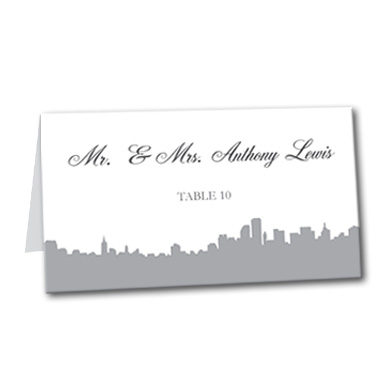 Stunning Skyline Table Card