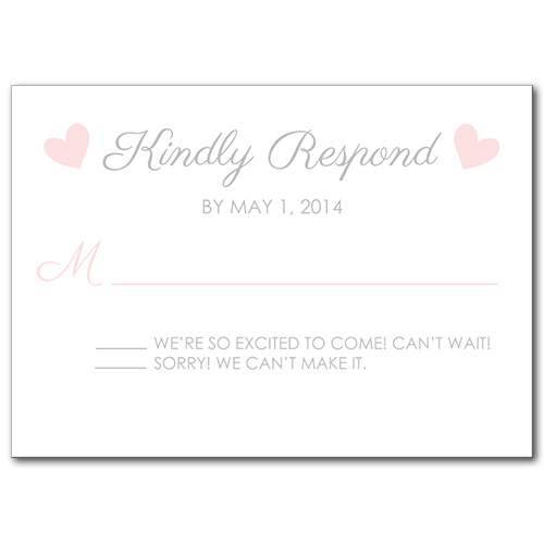 Sweet Promise Response Card