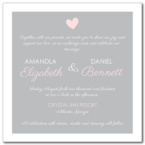 Sweet Promise Wedding Invitation