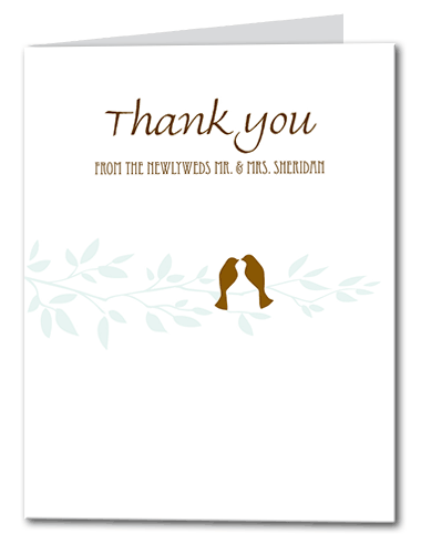 Birds of a Feather Thank You Card