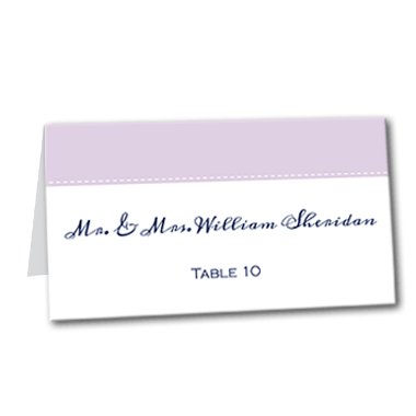 Posh Bliss Purple Table Card