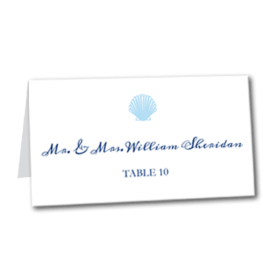 Blue Shell Table Card