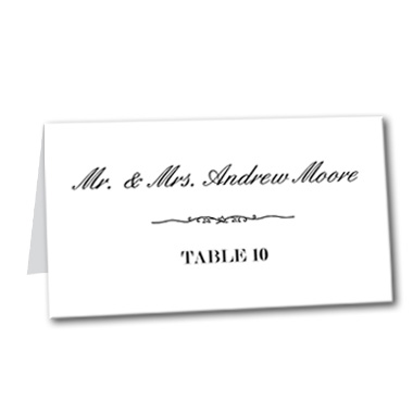 Timeless Love Table Card