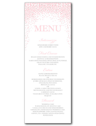 Under the Stars Menu