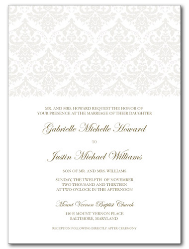 Victorian Grace Wedding Invitation