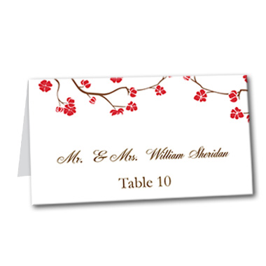 Vivid Vines Table Card