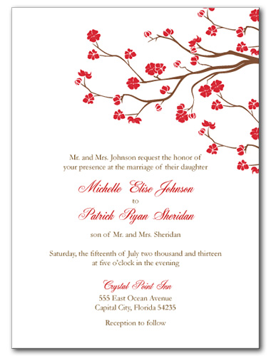 Vivid Vines Wedding Invitation