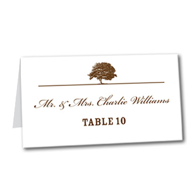 Wonderful Willow Table Card