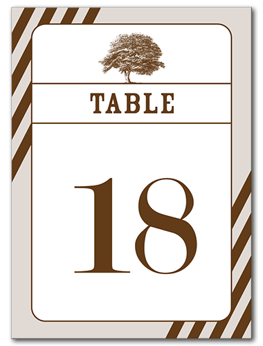 Woodland Wonder Table Number 