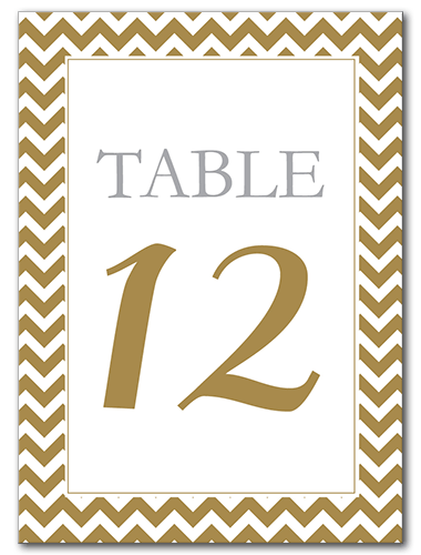 Classic Celebration Table Number