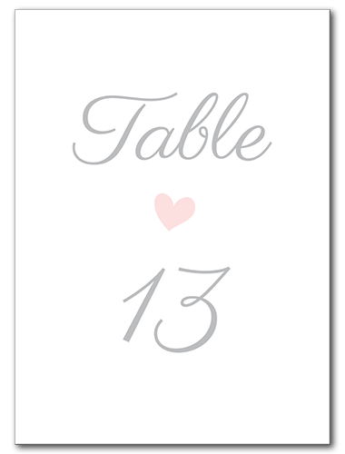 Sweet Promise Table Number 